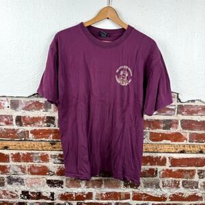 Vintage Train Shirt Large Red Short Sleeve Little River Railroad Lumber Co USA